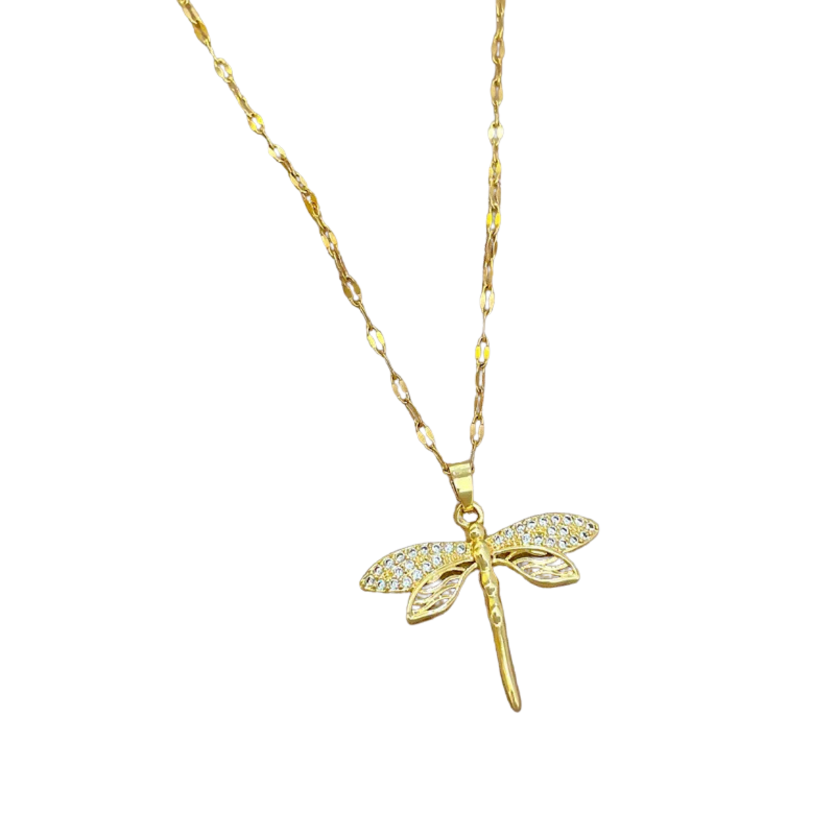 Colar Libélula Ouro 18K