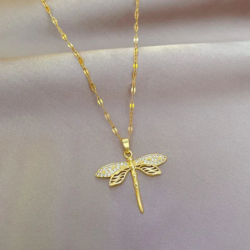 Colar Libélula Ouro 18K